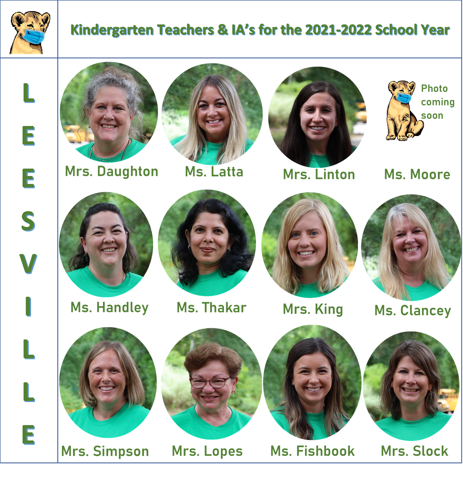 Kindergarten Team photo Kindergarten Team photo